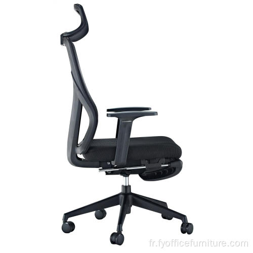 Prix ​​départ usine Chaise de bureau ergonomique en maille chaise de personnel avec repose-pieds